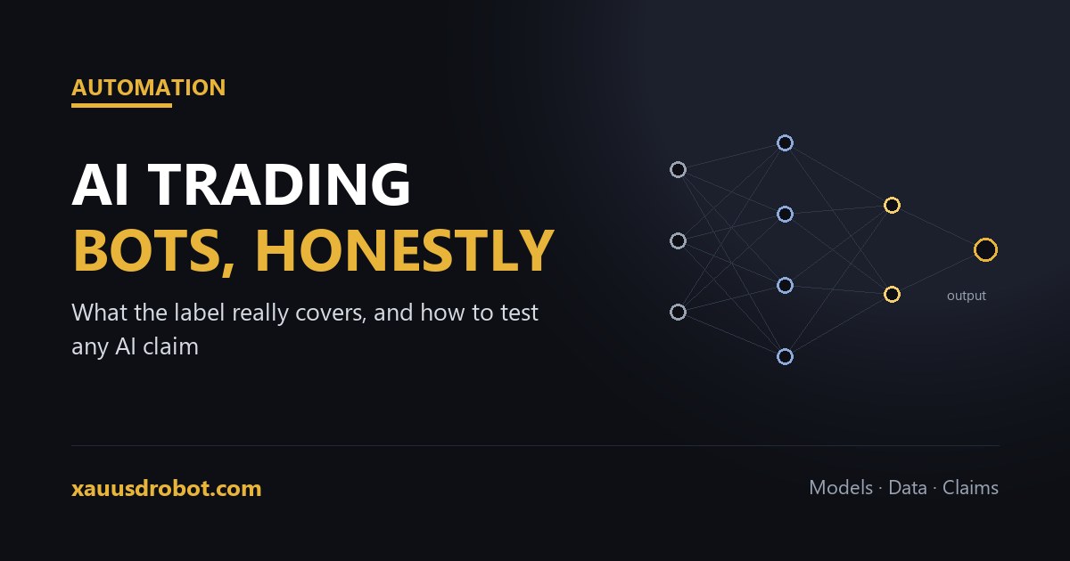 AI trading bots explained — what the AI label really covers in retail trading software