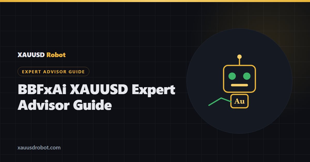 BBFxAi gold trading EA — XAUUSD Expert Advisor on MetaTrader chart