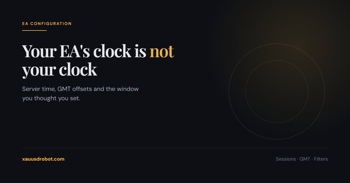 Setting trading hours on a gold EA using broker server time versus GMT
