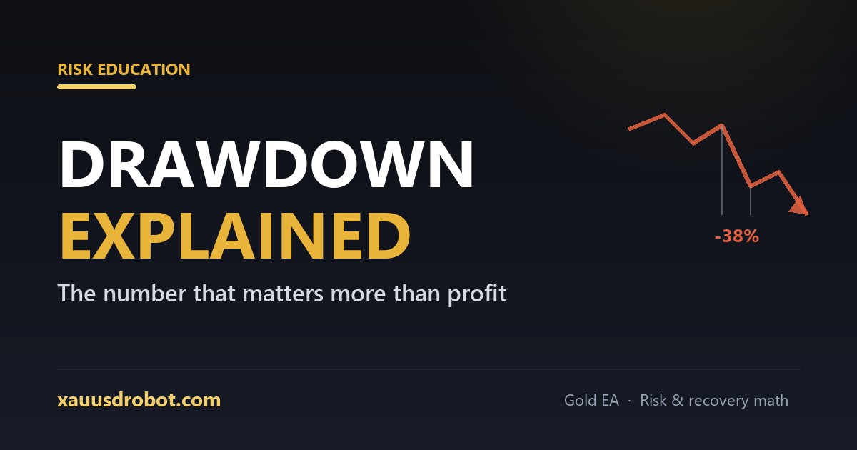 Drawdown explained — the number that matters more than profit for a gold EA