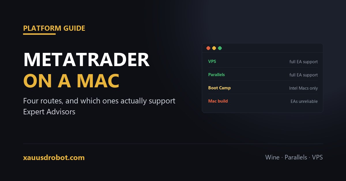 Running MetaTrader 4 and MT5 with an Expert Advisor on macOS