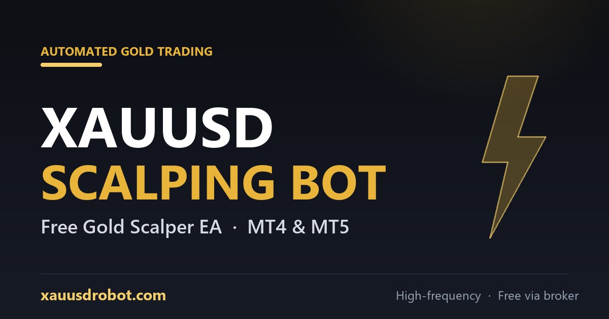 XAUUSD Scalping Bot — free gold scalper EA for MT4 and MT5